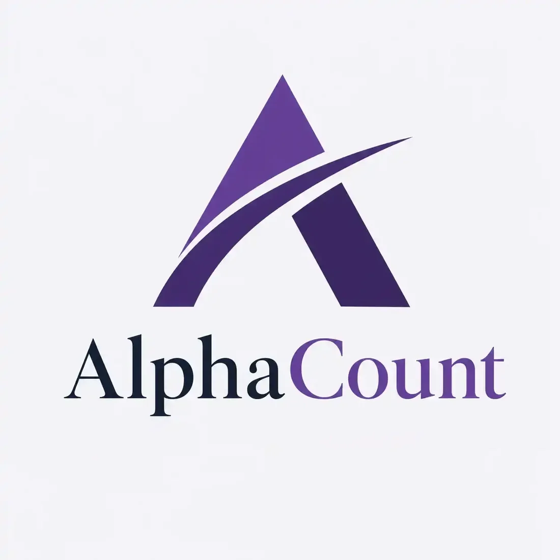 AlphaCount, a accountant logo generated with Logofai