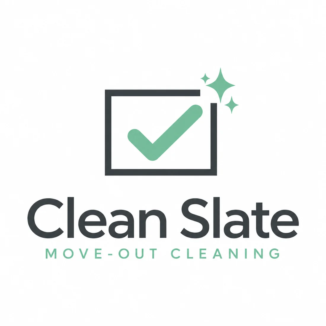 Clean Slate Move-Out Cleaning, a cleaning logo generated with Logofai