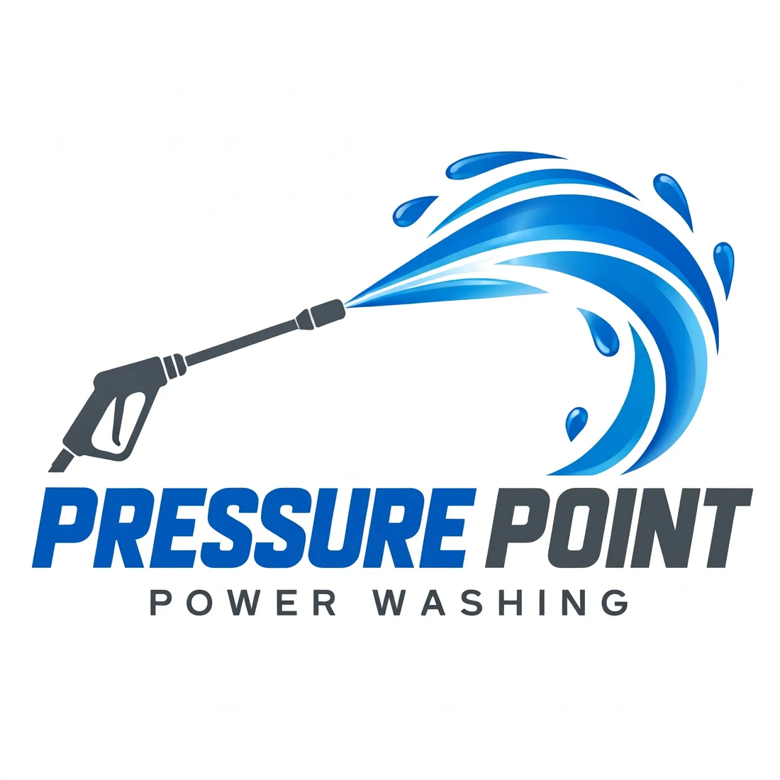 Pressure Point Power Washing, a cleaning logo generated with Logofai