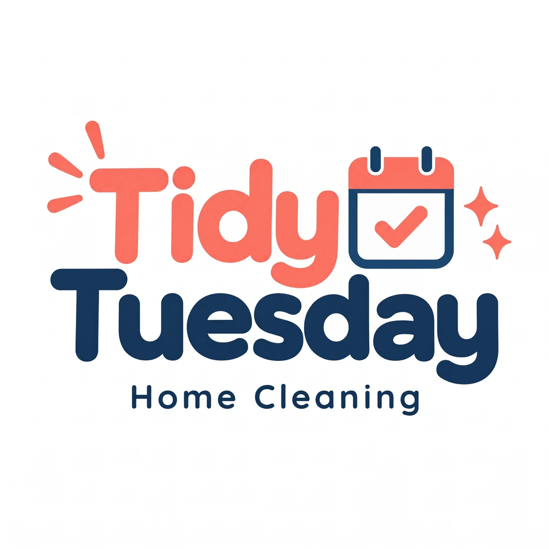 Tidy Tuesday Home Cleaning, a cleaning logo generated with Logofai