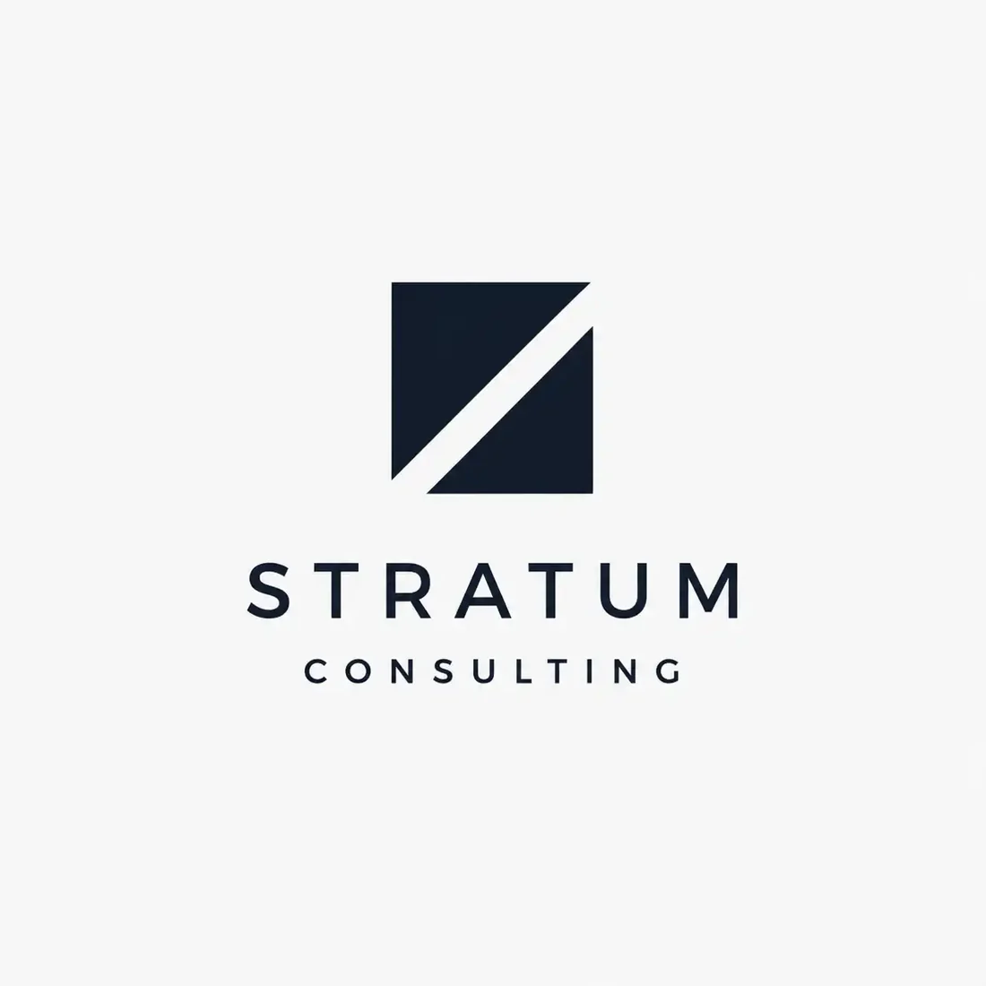 Stratum Consulting, a consulting firm logo generated with Logofai