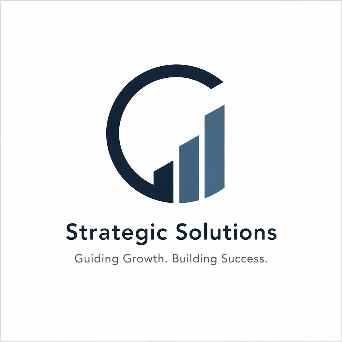 Strategic Solutions, a consulting firm logo generated with Logofai