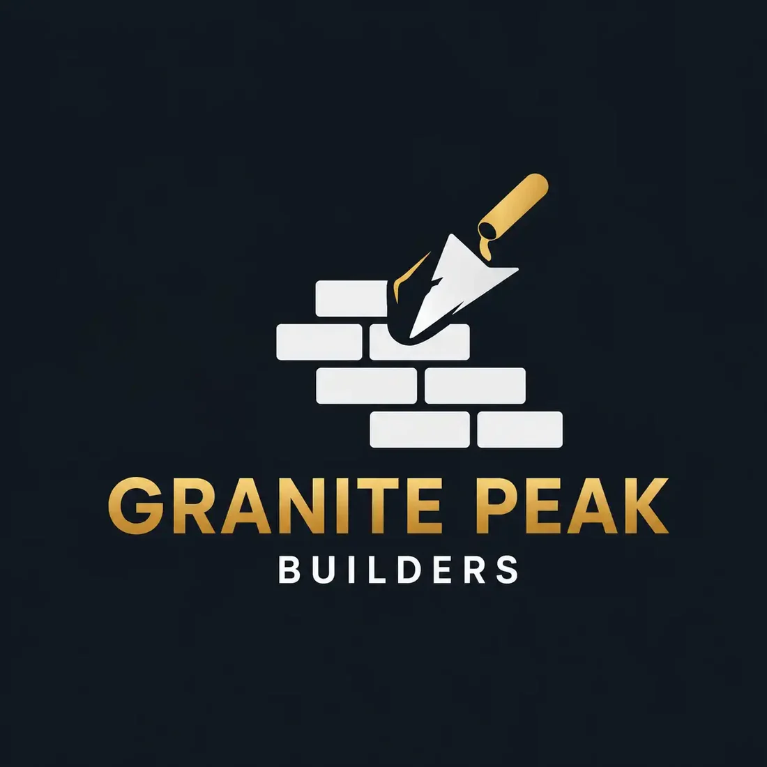 Granite Peak Builders, a contractor logo generated with Logofai