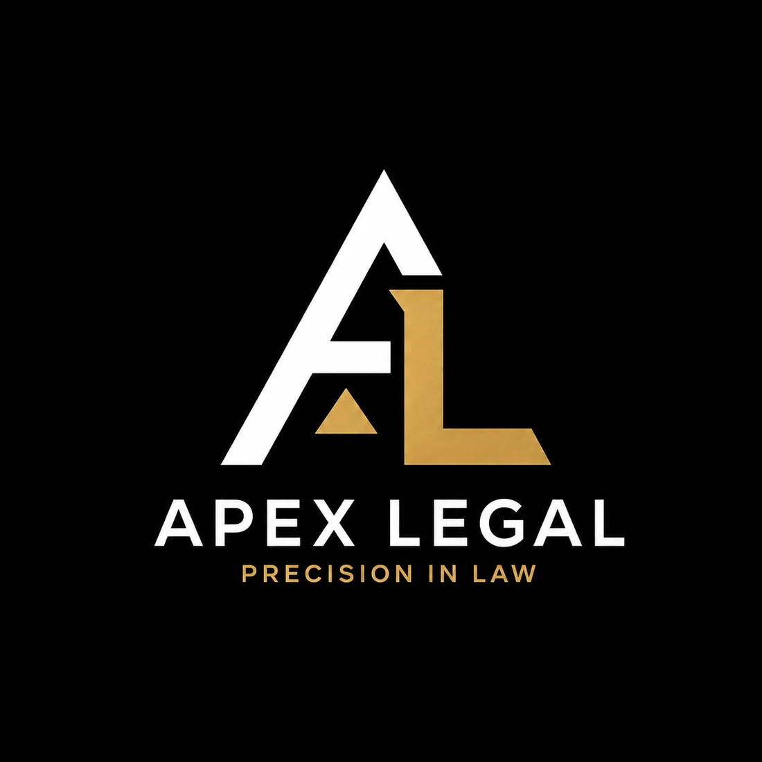 Apex Legal, a law firm logo generated with Logofai