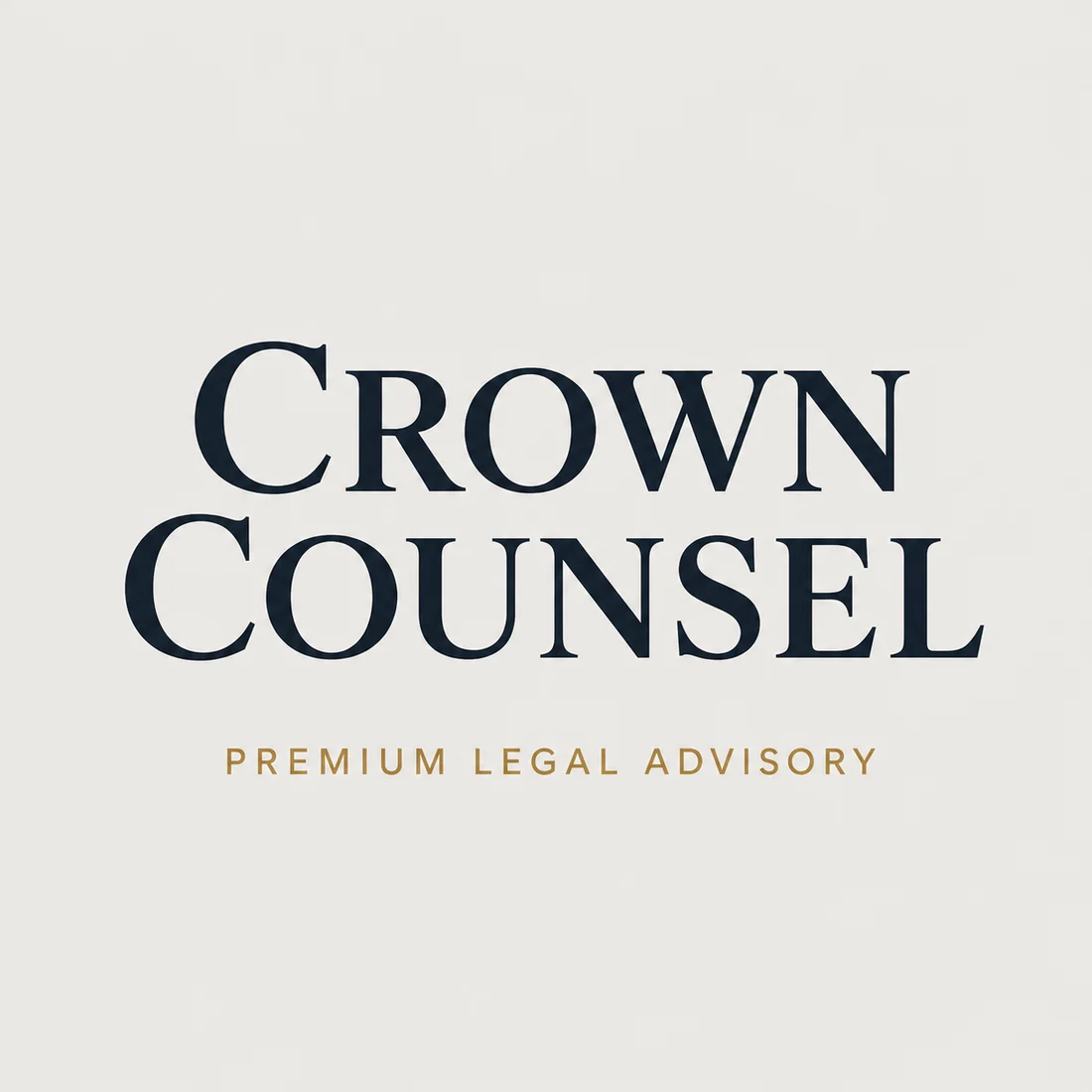Crown Counsel, a law firm logo generated with Logofai