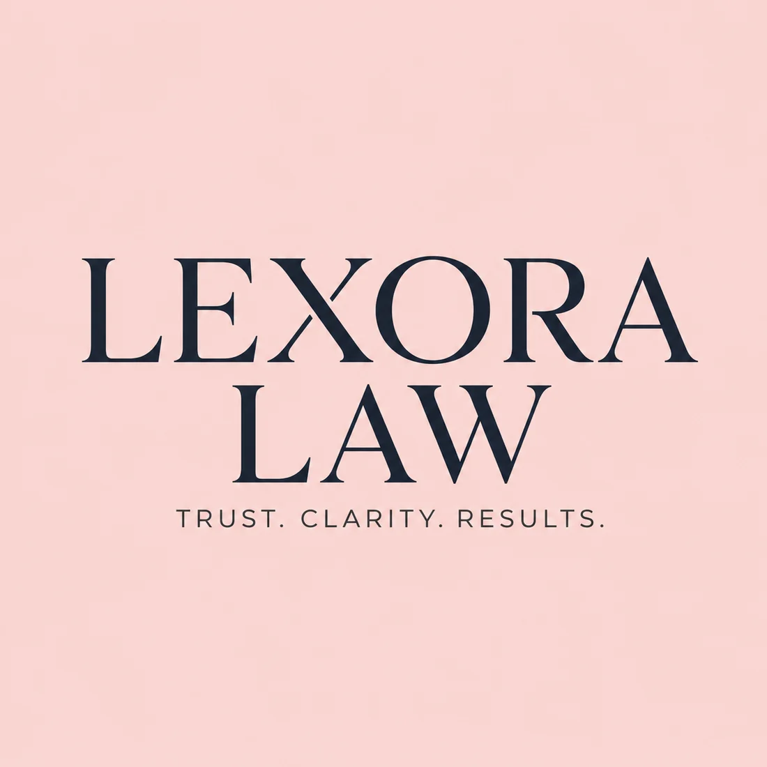 Lexora Law, a law firm logo generated with Logofai