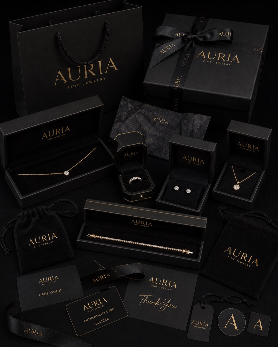 Auria, Fine jewelry brand asset 5, generated with Logofai