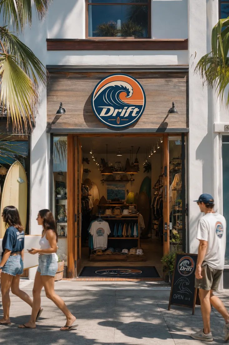 Drift, Surf brand brand asset 8, generated with Logofai