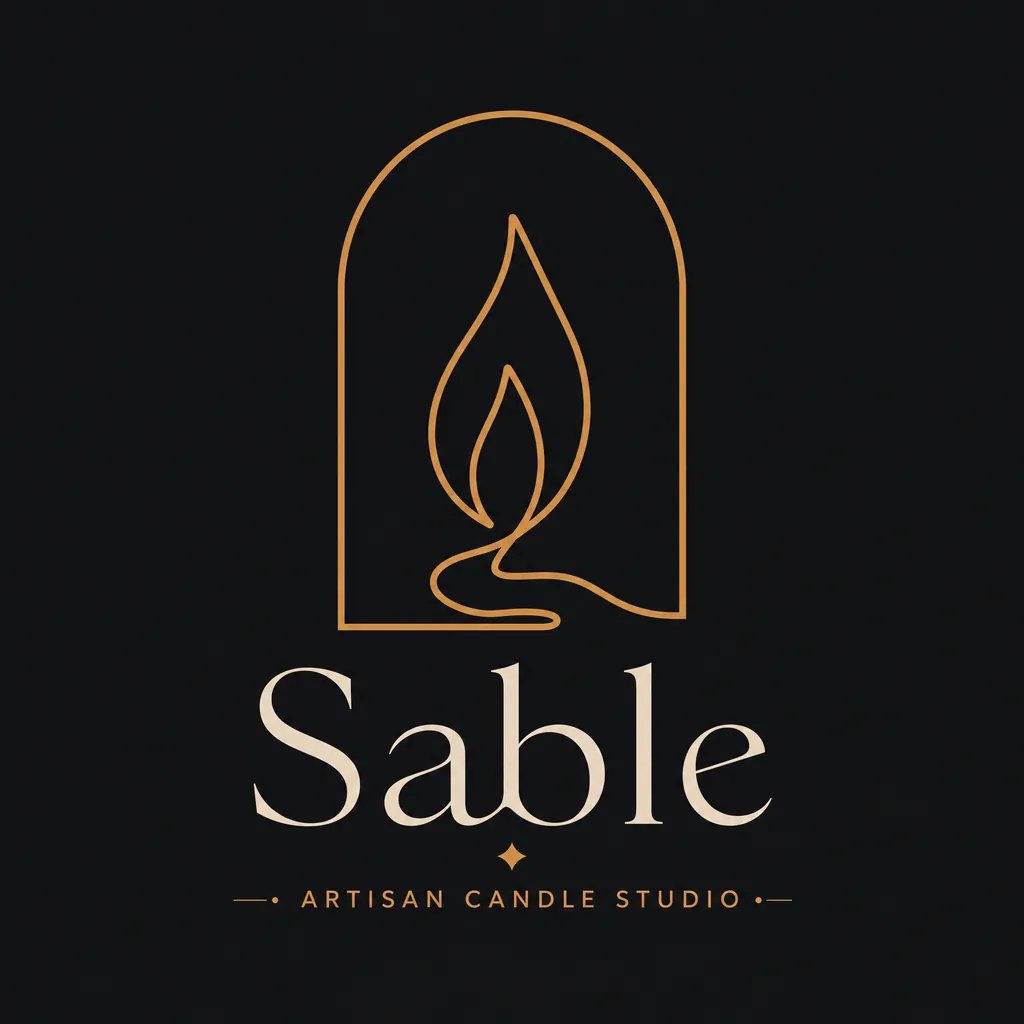 Sable, Candle studio brand asset 1, generated with Logofai
