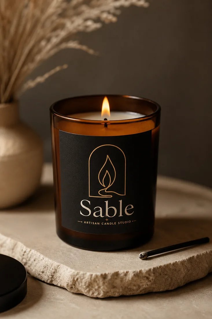 Sable, Candle studio brand asset 4, generated with Logofai