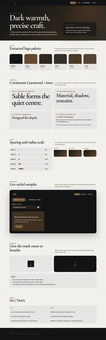 Sable, Candle studio brand asset 8, generated with Logofai