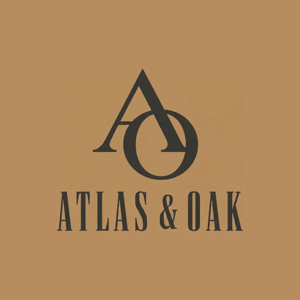 Atlas & Oak logo generated with Logofai