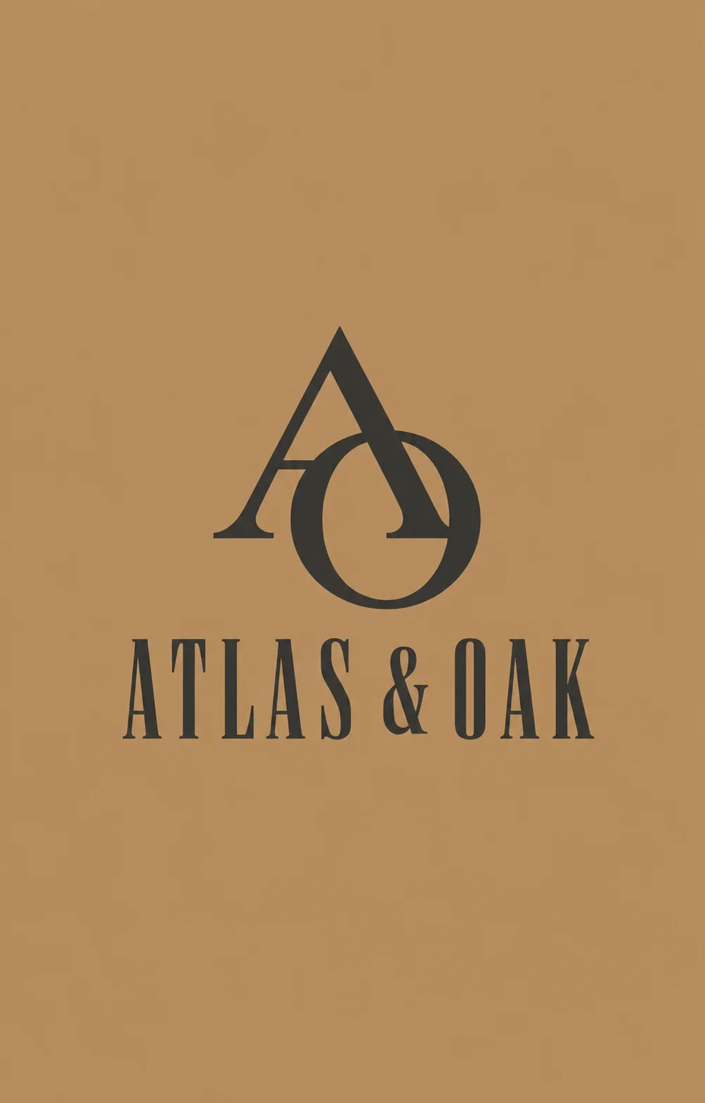 Atlas & Oak leather goods logo, generated with Logofai