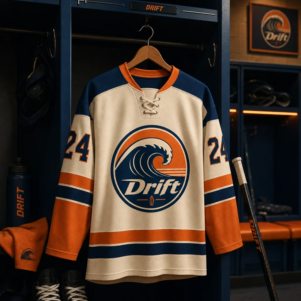Drift Team jersey mockup generated by Logofai