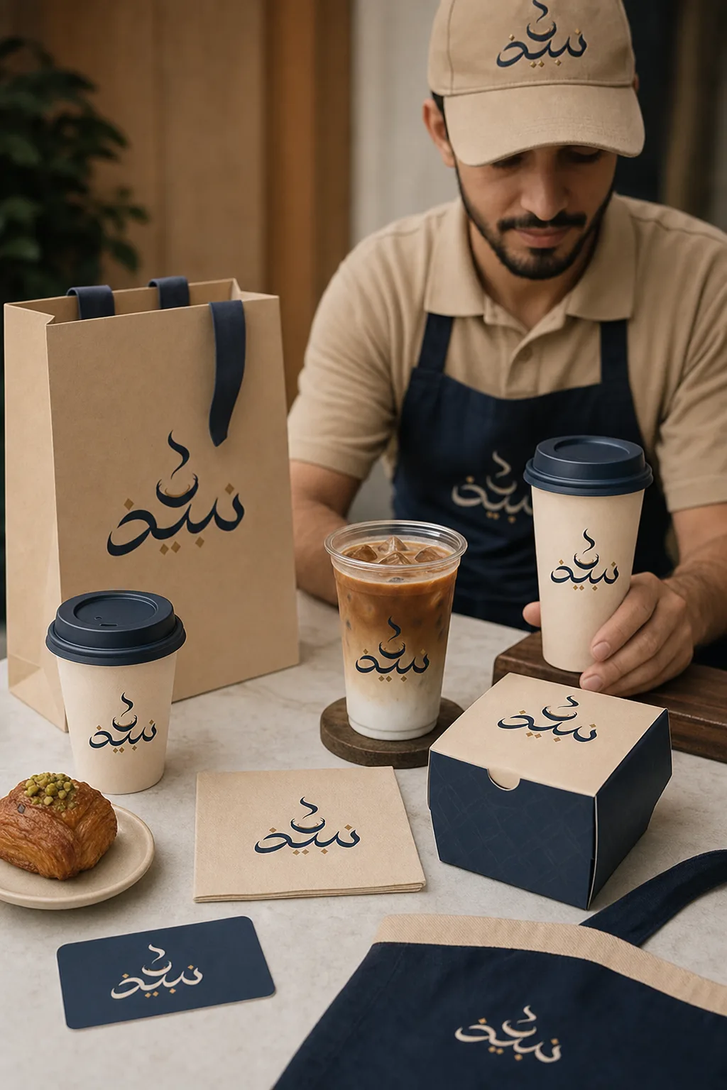 Nabidh brand collection lifestyle photo generated with Logofai