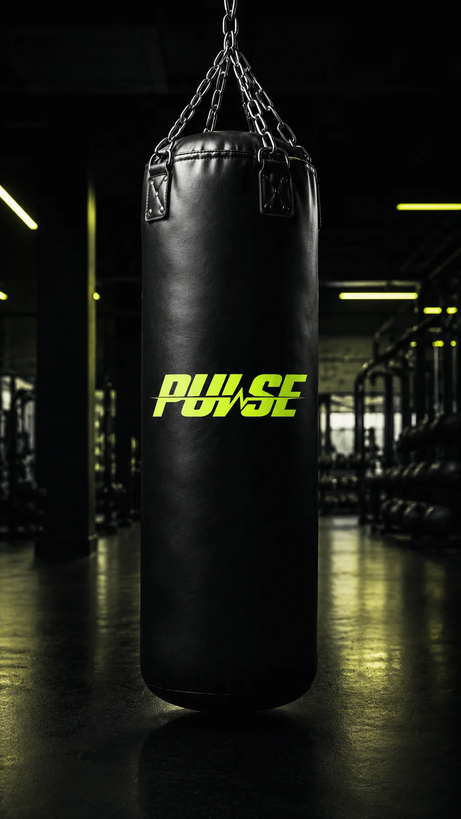 Pulse Heavy bag mockup generated by Logofai