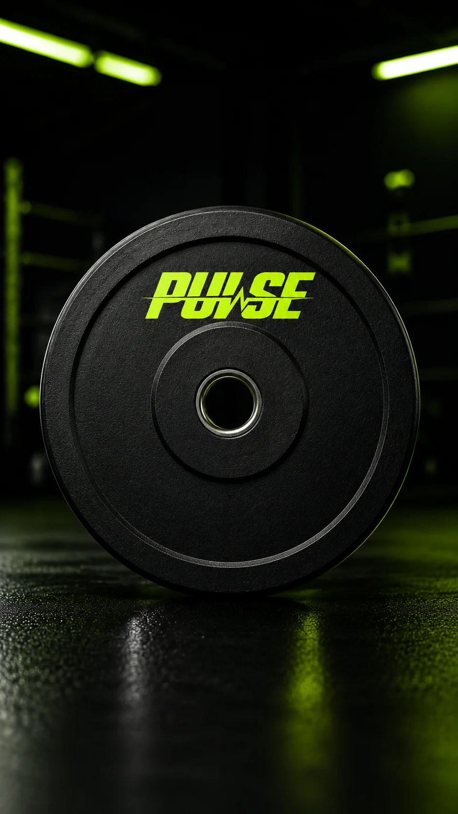 Pulse Weight plate mockup generated by Logofai