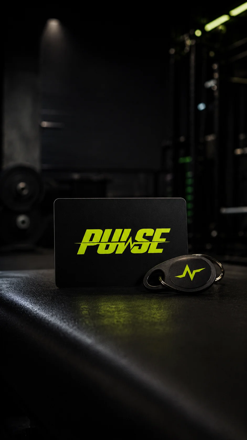 Pulse Member card and fob mockup generated by Logofai